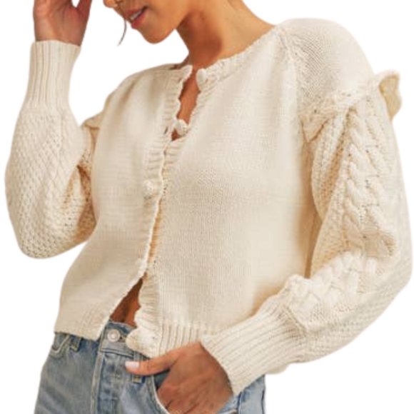 Cream Cardigan - Picture 1 of 4